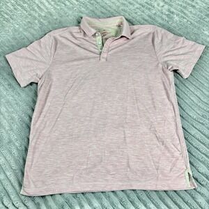 Tommy Bahama Polo Shirt Mens size‎ Medium Pink Performance polo